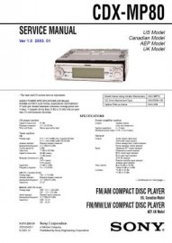 CDX-MP80 Service Manual