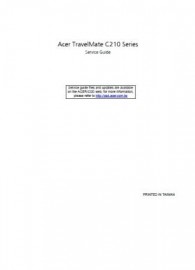 Travelmate c210 Series Service Manual