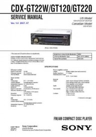 CDX-GT220 Service Manual
