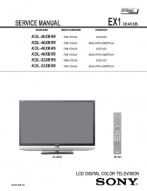 KDL-52XBR6 (Chassis EX1) Service Manual