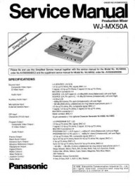 WJ-MX50A Service Manual