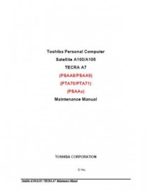 Tecra A7 Service Manual